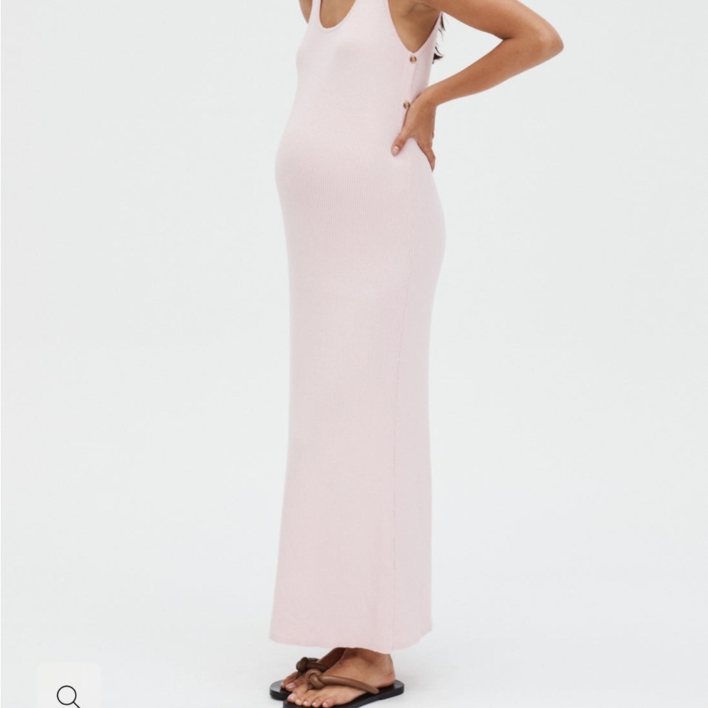 Sleeveless Light Pink Maxi Dress - Picture 6 of 10